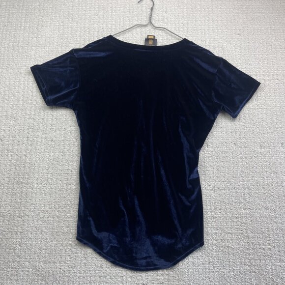 Rare Cirque du Soleil Corteo T-Shirt Women’s Sz L Dark Blue Velour Graphic Logo - Picture 10 of 14